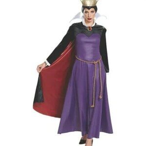 Disney Villains Women's Evil Queen Deluxe Halloween Costume Cosplay Size Small